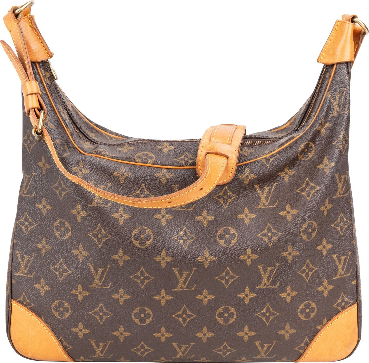 Louis Vuitton Louis Vuitton Canvas Monogram Boulogne Crossbody Bag Bruin