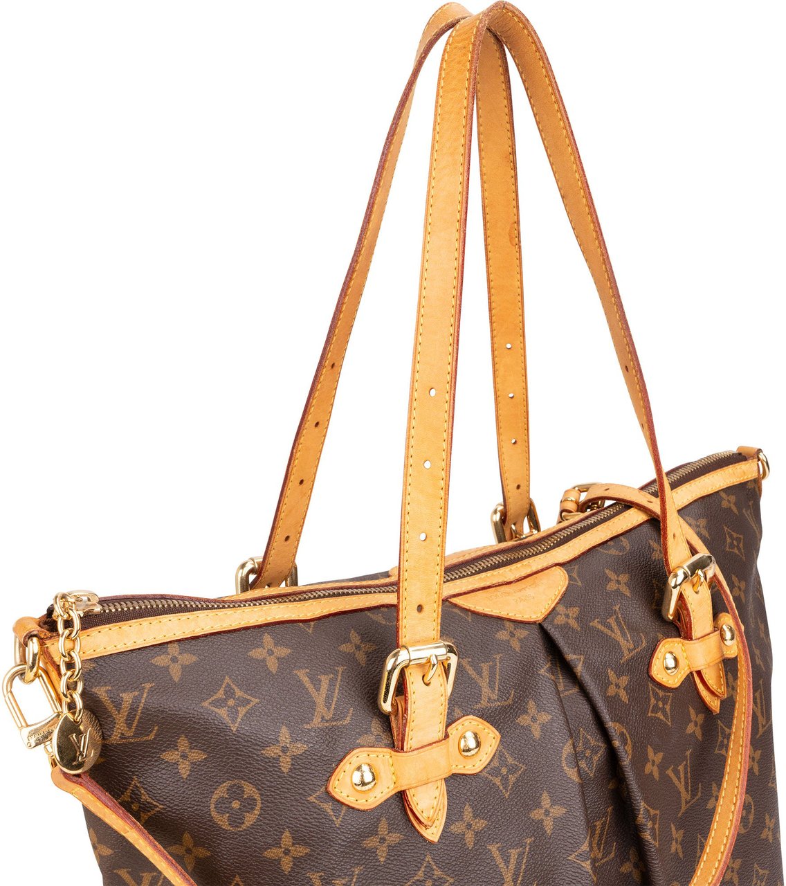 Louis Vuitton Louis Vuitton Canvas Monogram Palermo GM Handbag Bruin