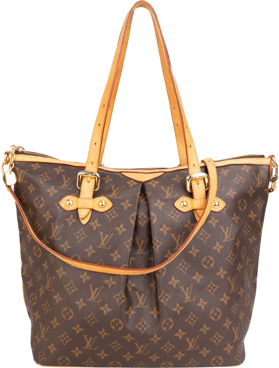 Louis Vuitton Louis Vuitton Canvas Monogram Palermo GM Handbag Bruin