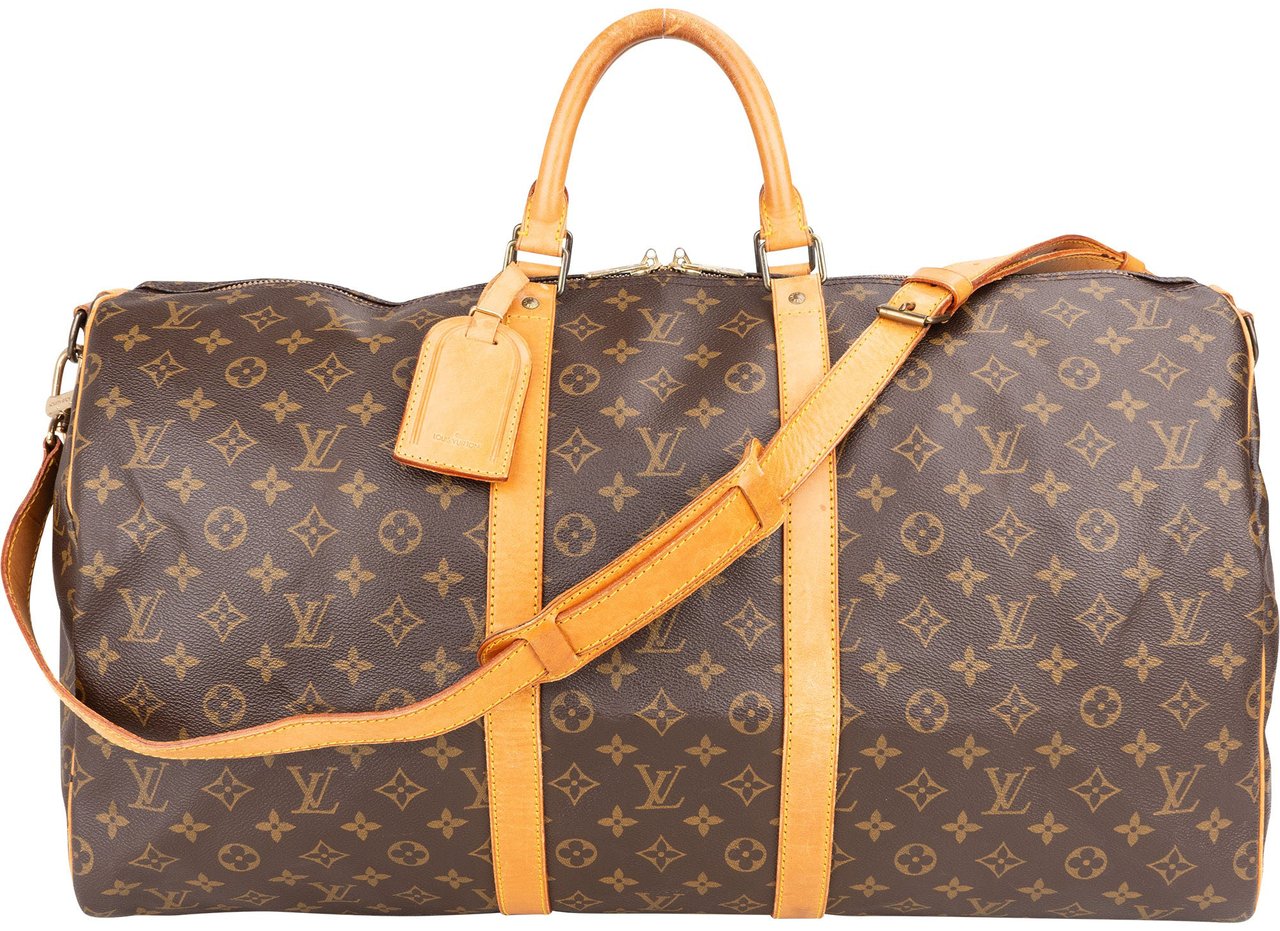 Louis Vuitton Louis Vuitton Canvas Monogram Keepall 55 Bandouliere Bruin