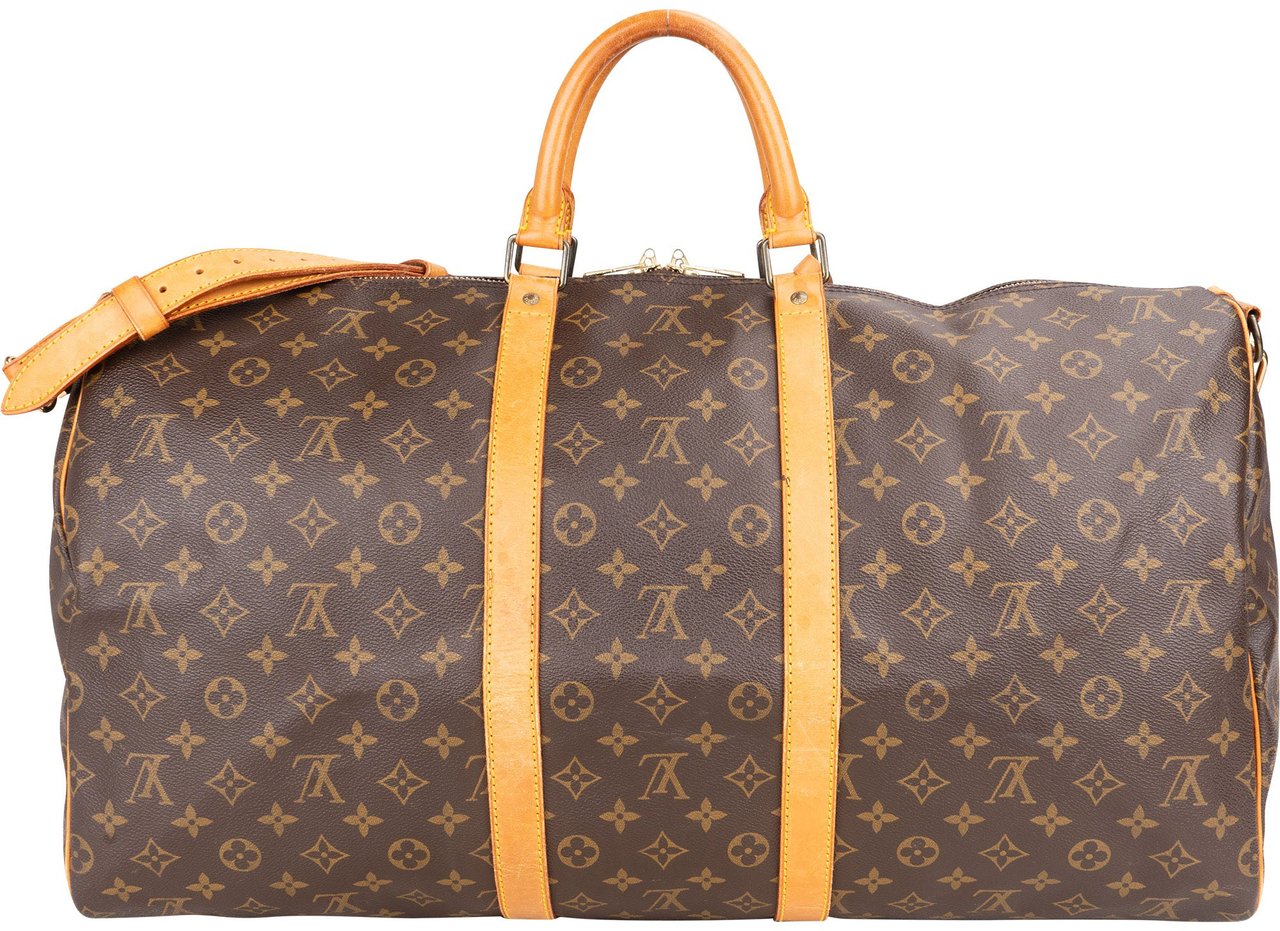 Louis Vuitton Louis Vuitton Canvas Monogram Keepall 55 Bandouliere Bruin