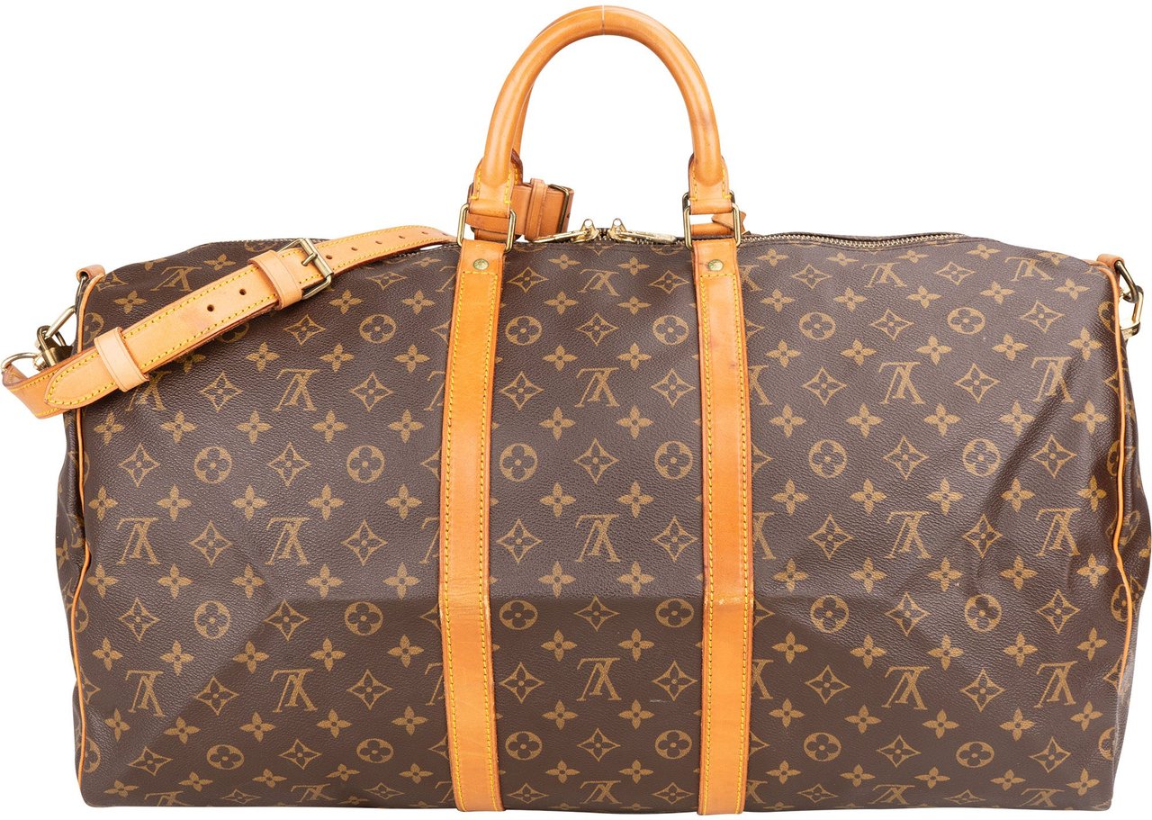 Louis Vuitton Louis Vuitton Canvas Monogram Keepall 55 Bandouliere Bruin