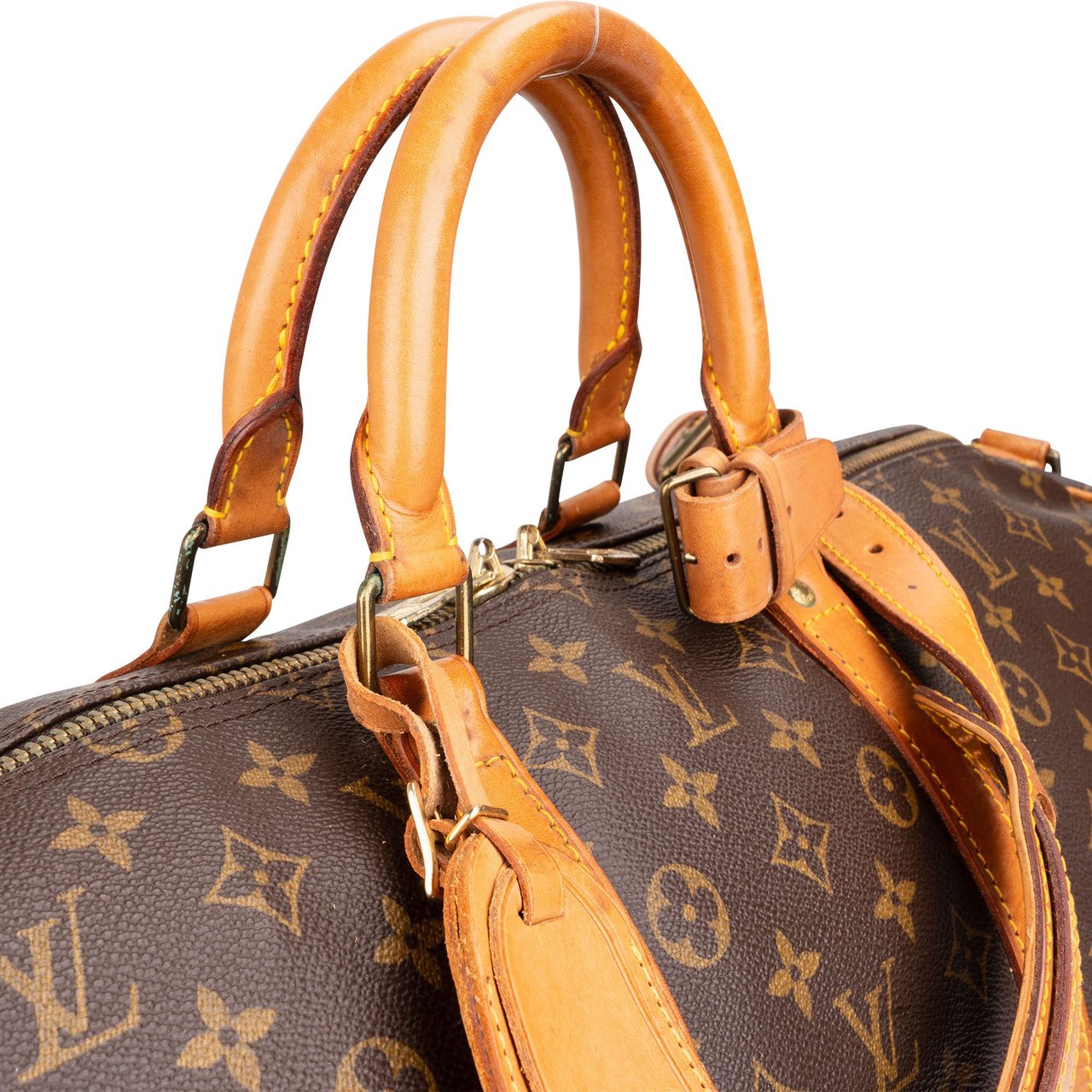 Louis Vuitton Louis Vuitton Canvas Monogram Keepall 55 Bandouliere Bruin