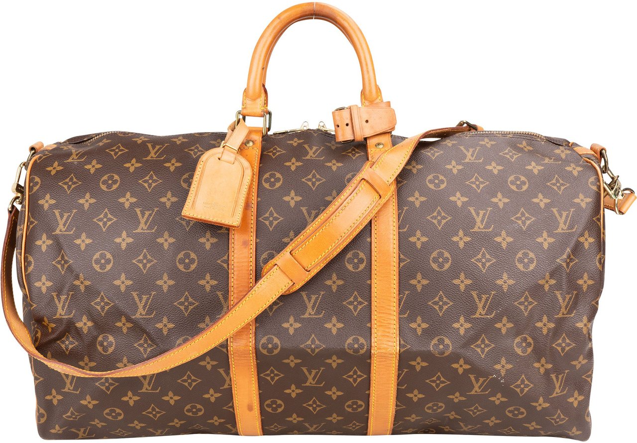 Louis Vuitton Louis Vuitton Canvas Monogram Keepall 55 Bandouliere Bruin