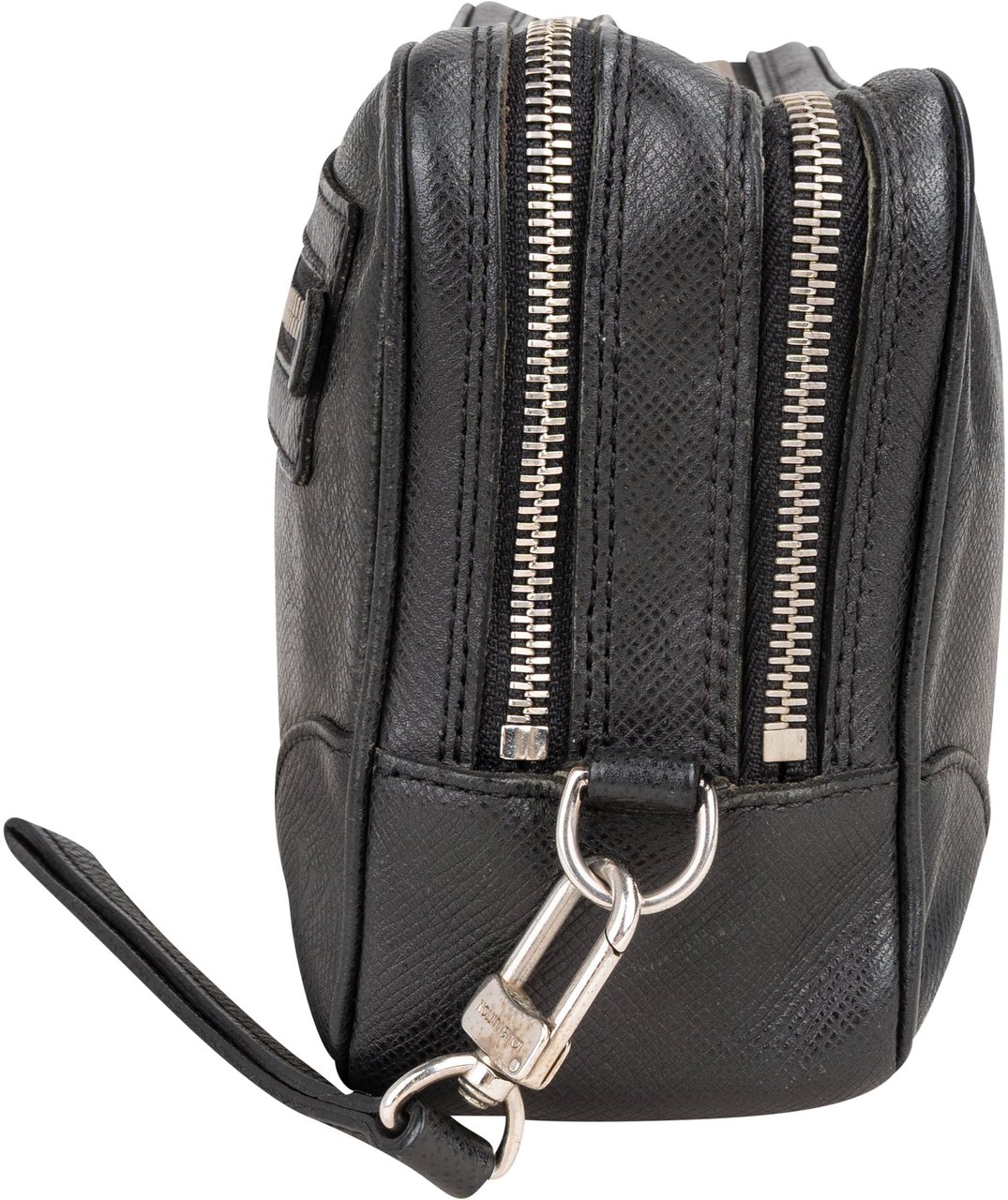Louis Vuitton Louis Vuitton Black Leather Neo Pavel Clutch Zwart