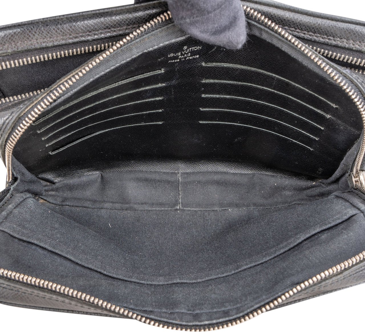 Louis Vuitton Louis Vuitton Black Leather Neo Pavel Clutch Zwart