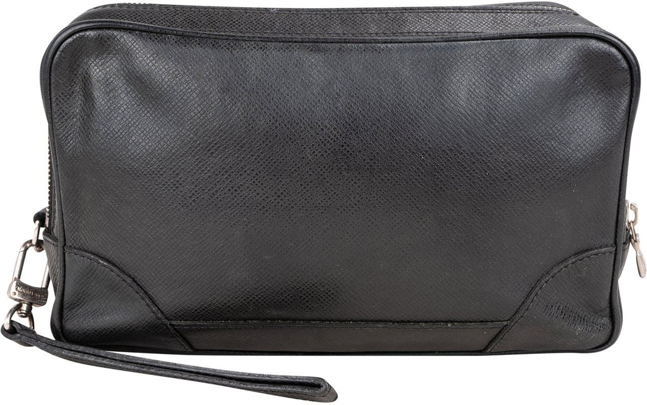 Louis Vuitton Louis Vuitton Black Leather Neo Pavel Clutch Zwart