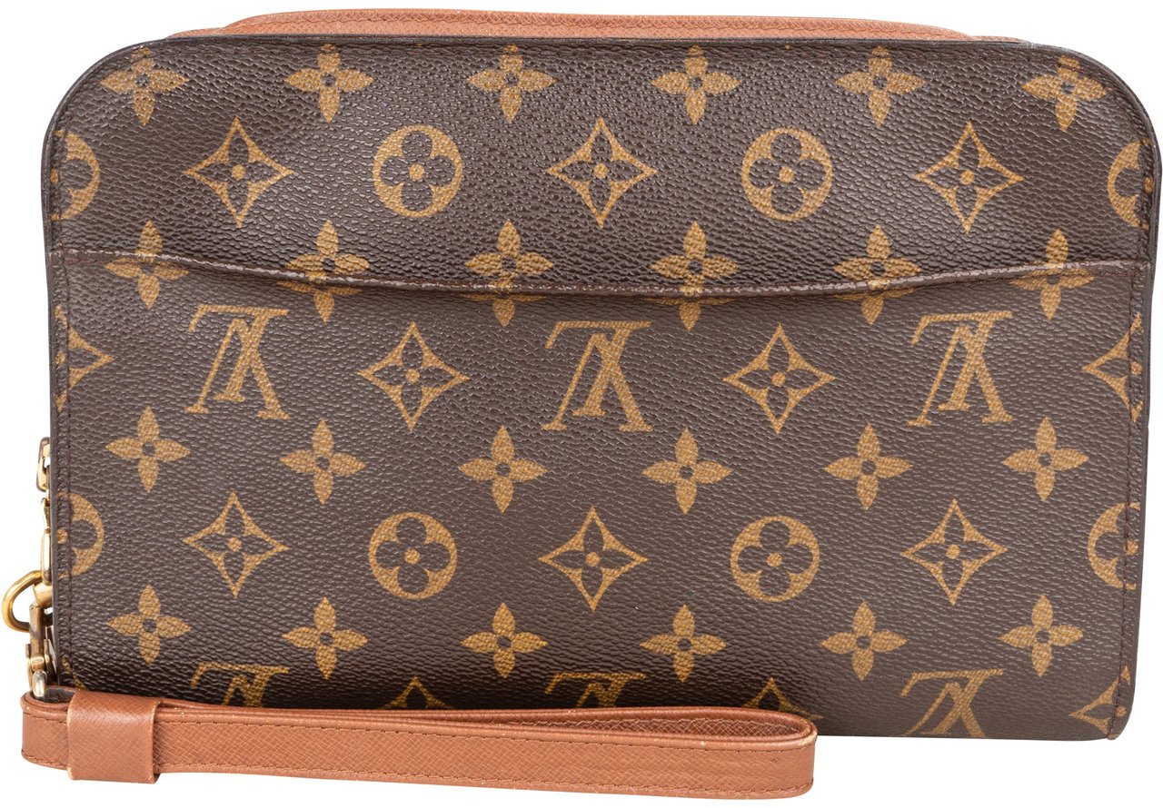 Louis Vuitton Louis Vuitton Canvas Monogram Orsay Clutch Bruin