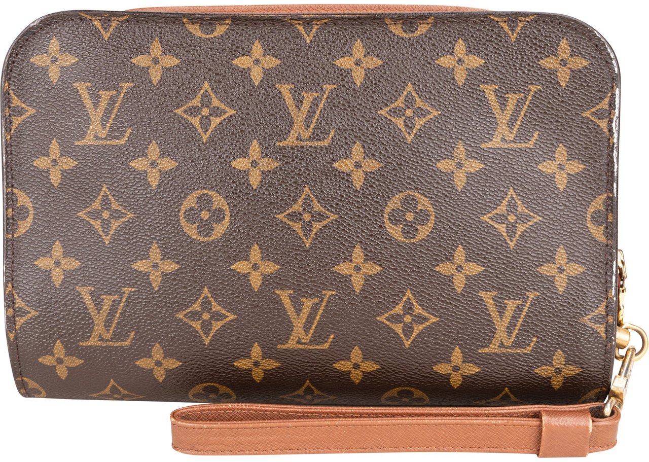 Louis Vuitton Louis Vuitton Canvas Monogram Orsay Clutch Bruin