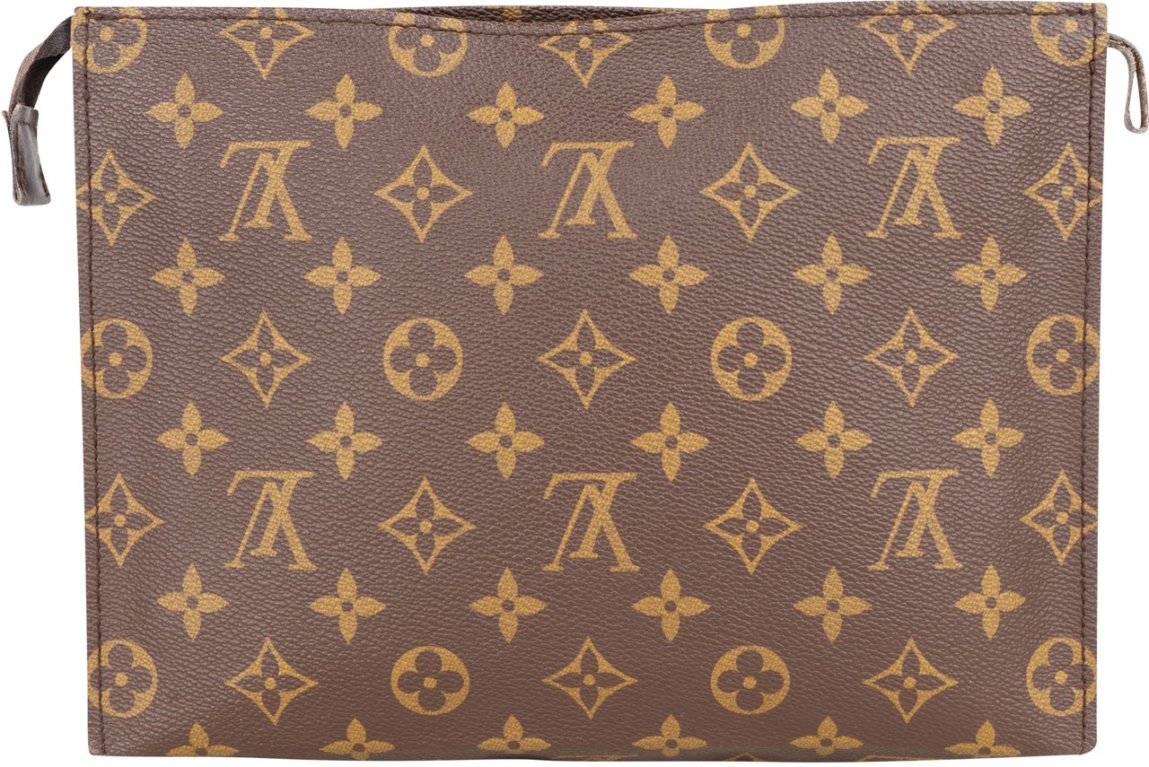Louis Vuitton Louis Vuitton Canvas Monogram Poche Toilette 25 Clutch Bruin