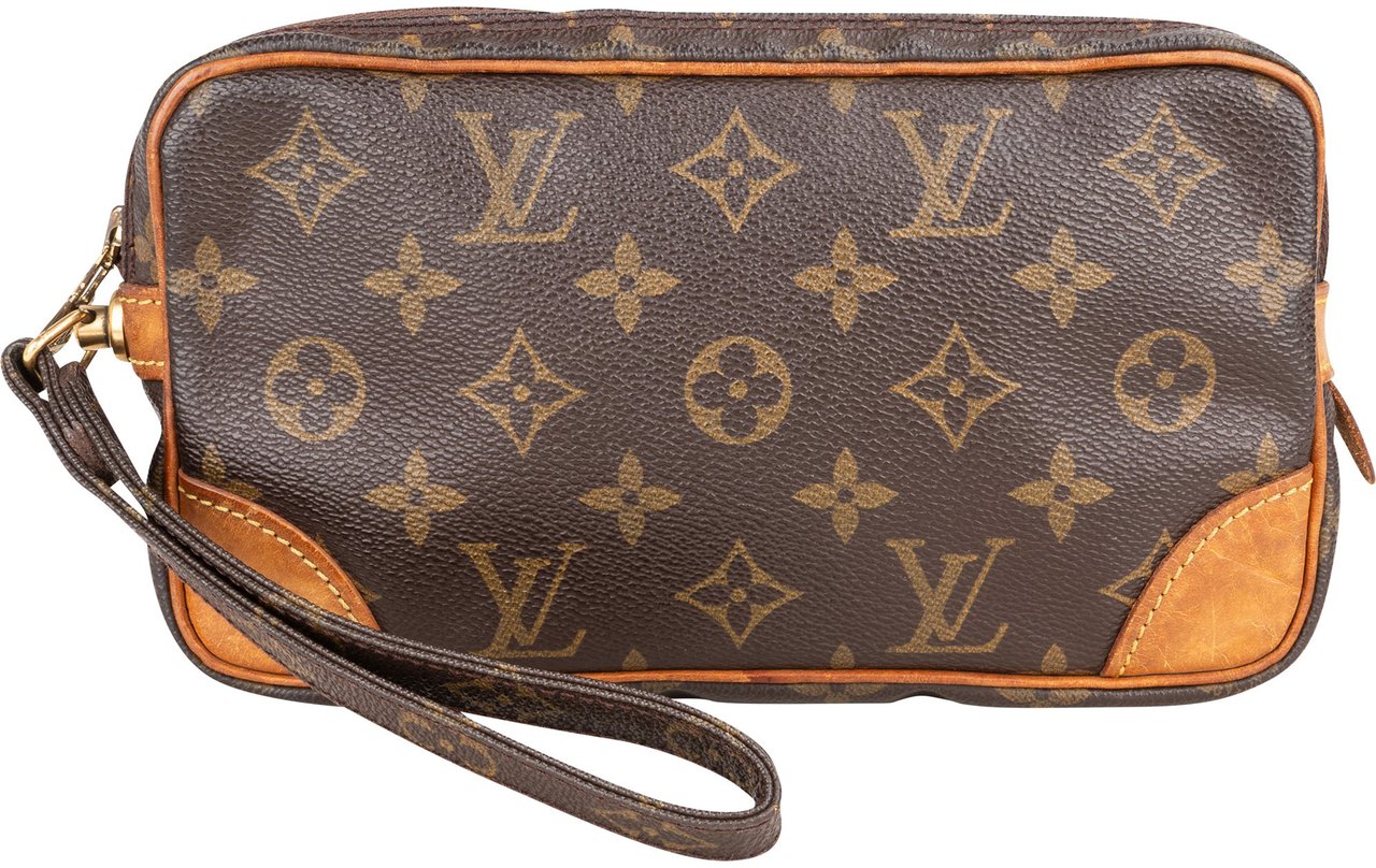Louis Vuitton Louis Vuitton Canvas Monogram Marly Clutch Bruin