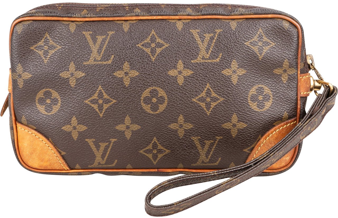 Louis Vuitton Louis Vuitton Canvas Monogram Marly Clutch Bruin