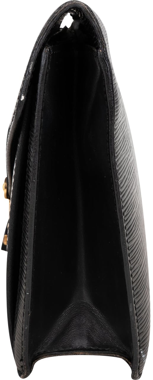 Louis Vuitton Louis Vuitton Noir Epi Leather Dragonne Clutch Zwart