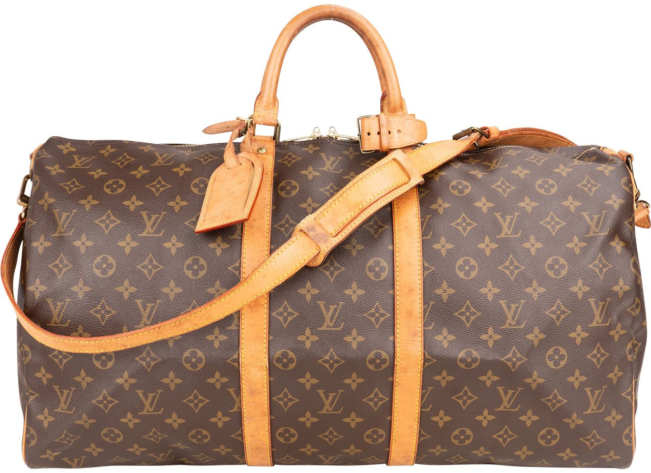 Louis Vuitton Louis Vuitton Canvas Monogram Keepall 55 Bandouliere Bruin