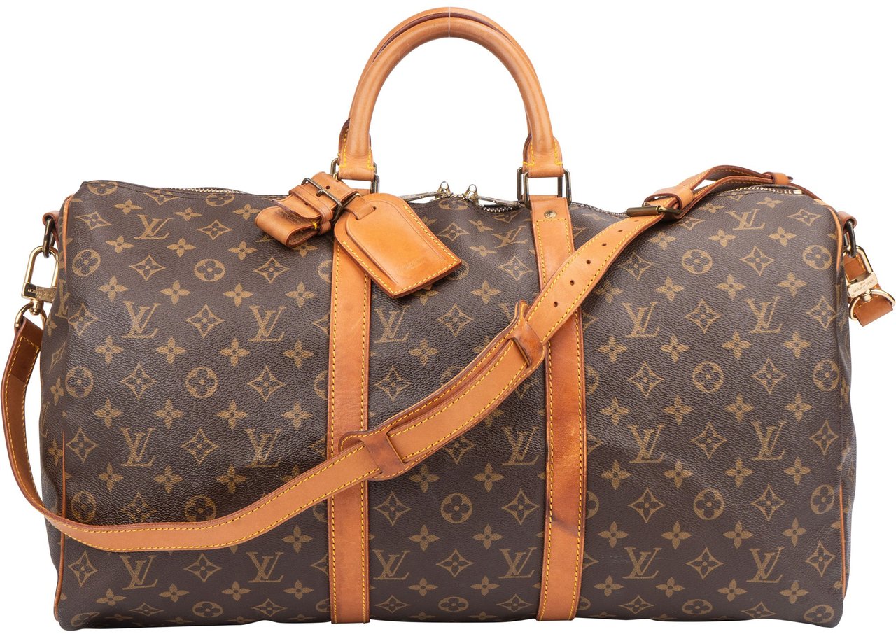 Louis Vuitton Louis Vuitton Canvas Monogram Keepall 50 Bandouliere Bruin