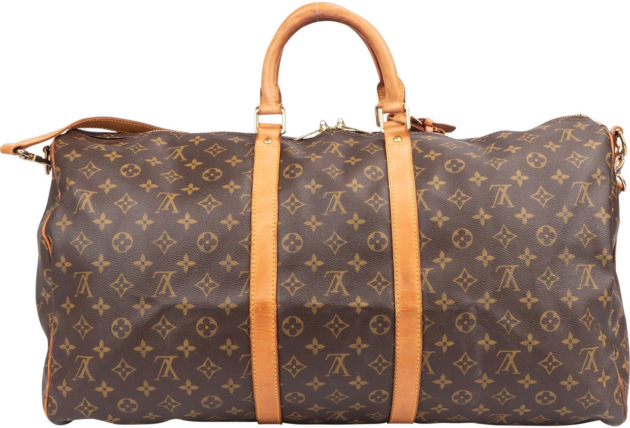 Louis Vuitton Louis Vuitton Canvas Monogram Keepall 55 Bandouliere Bruin