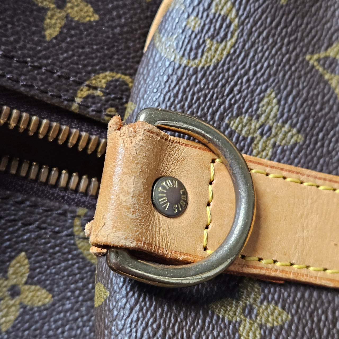 Louis Vuitton Louis Vuitton Canvas Monogram Keepall 50 Bandouliere Bruin
