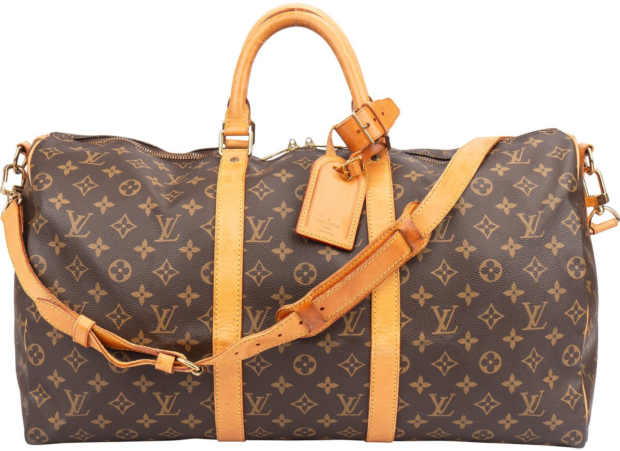 Louis Vuitton Louis Vuitton Canvas Monogram Keepall 50 Bandouliere Bruin