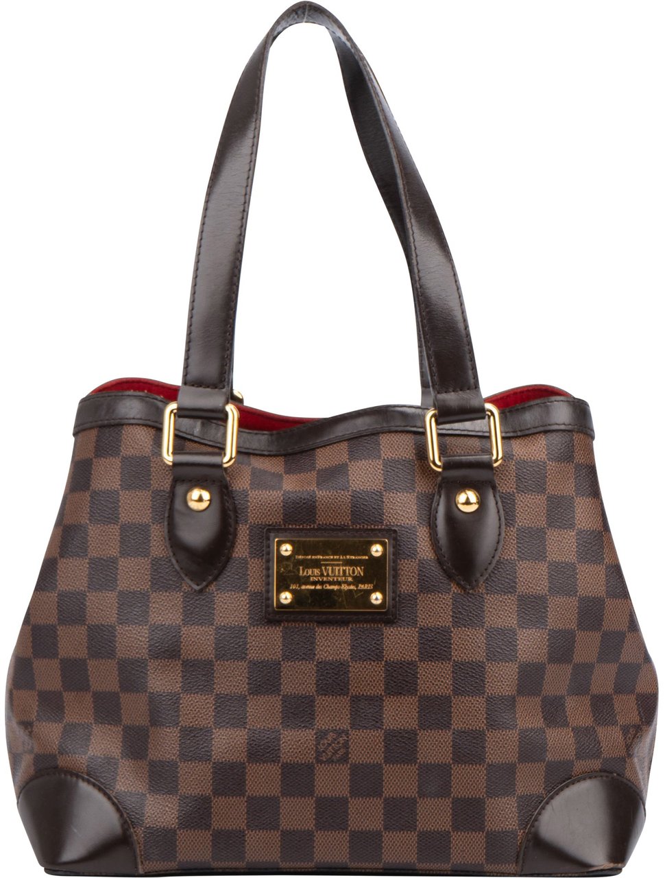 Louis Vuitton Louis Vuitton Damier Ebene Monogram Hampstead PM Handbag Bruin
