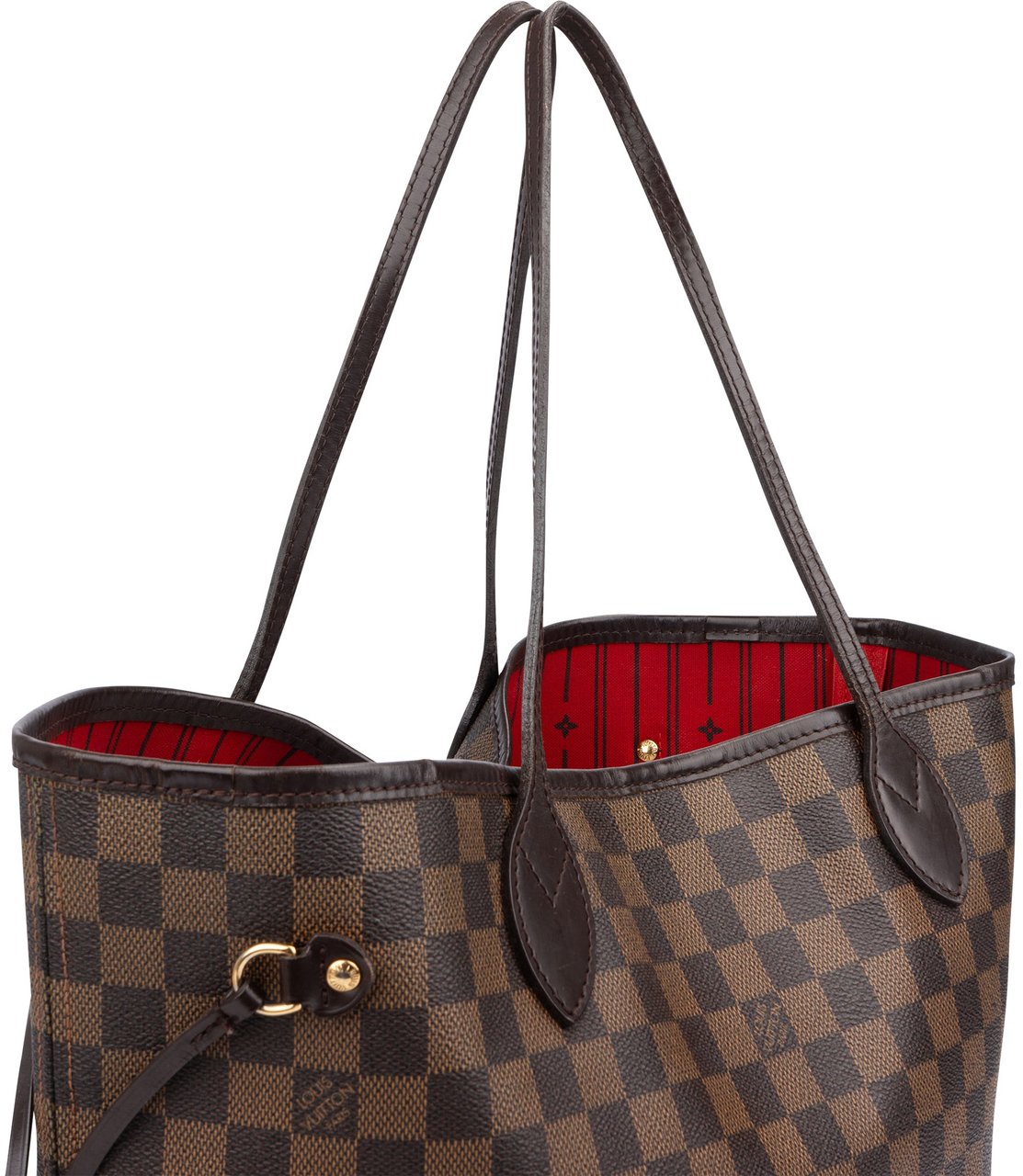 Louis Vuitton Louis Vuitton Damier Ebene Monogram Neverfull MM Shopper Handbag Bruin