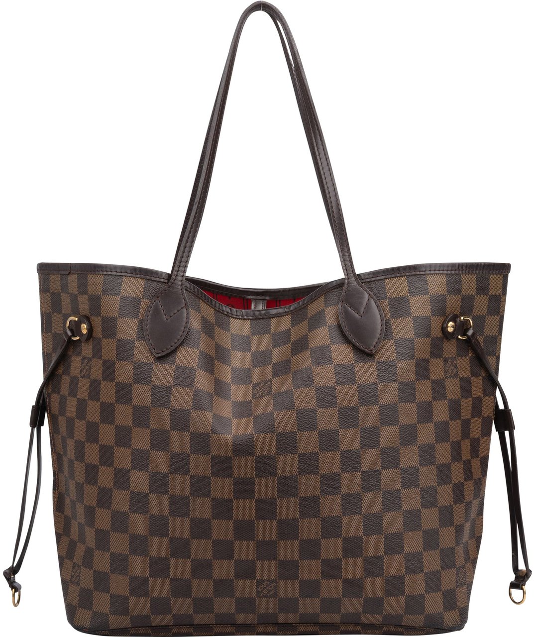 Louis Vuitton Louis Vuitton Damier Ebene Monogram Neverfull MM Shopper Handbag Bruin