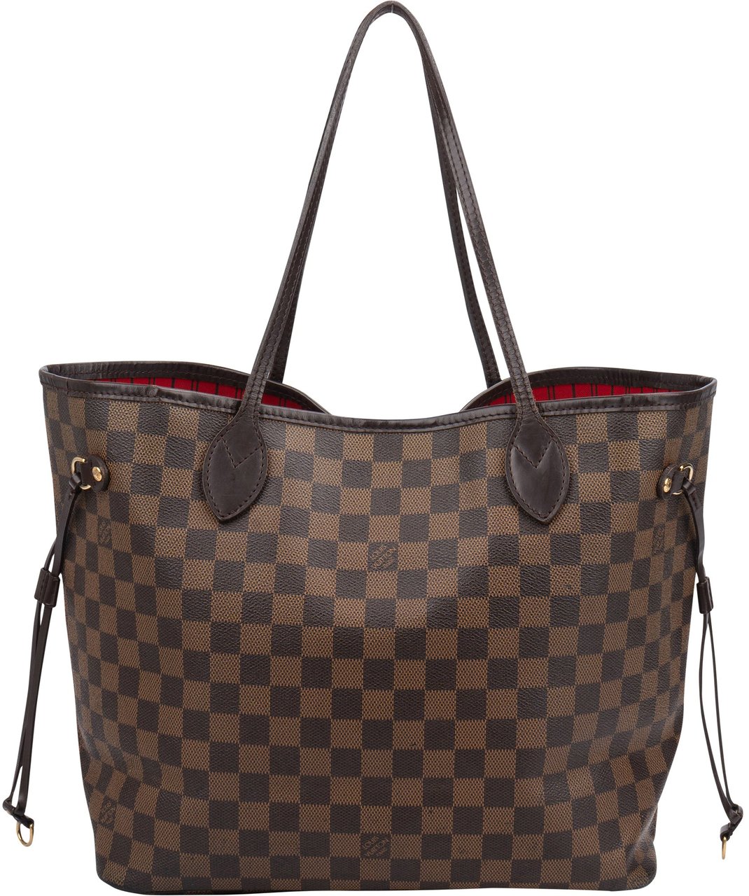 Louis Vuitton Louis Vuitton Damier Ebene Monogram Neverfull MM Shopper Handbag Bruin