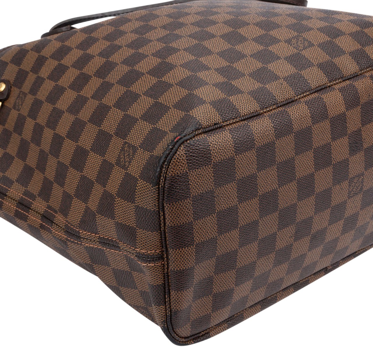 Louis Vuitton Louis Vuitton Damier Ebene Monogram Neverfull MM Shopper Handbag Bruin