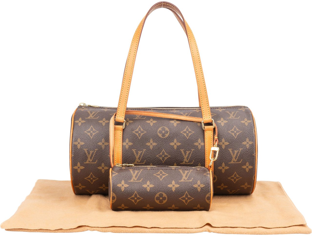 Louis Vuitton Louis Vuitton Canvas Monogram Papillon Set Handbag Bruin