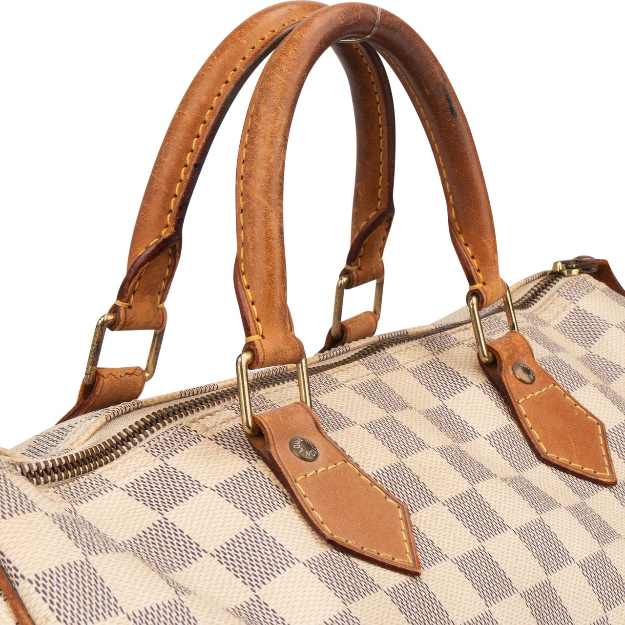 Louis Vuitton Louis Vuitton Damier Azur Monogram Speedy 35 Handbag Wit