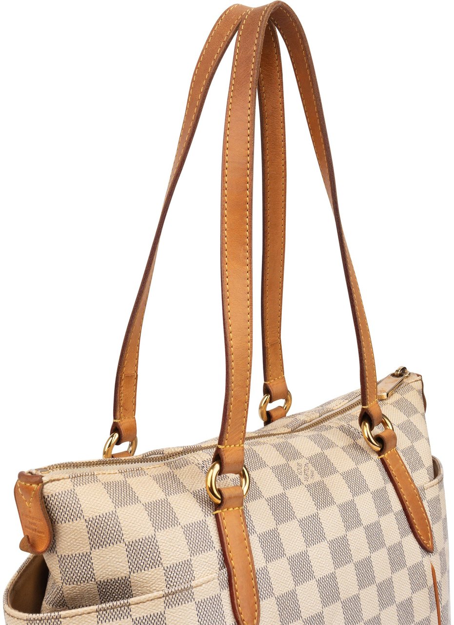 Louis Vuitton Louis Vuitton Damier Azur Monogram Totally PM Handbag Wit