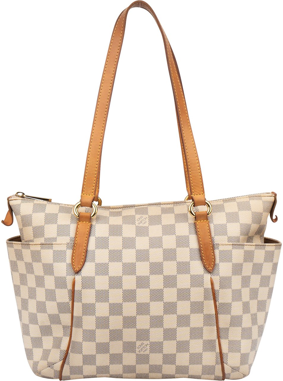 Louis Vuitton Louis Vuitton Damier Azur Monogram Totally PM Handbag Wit
