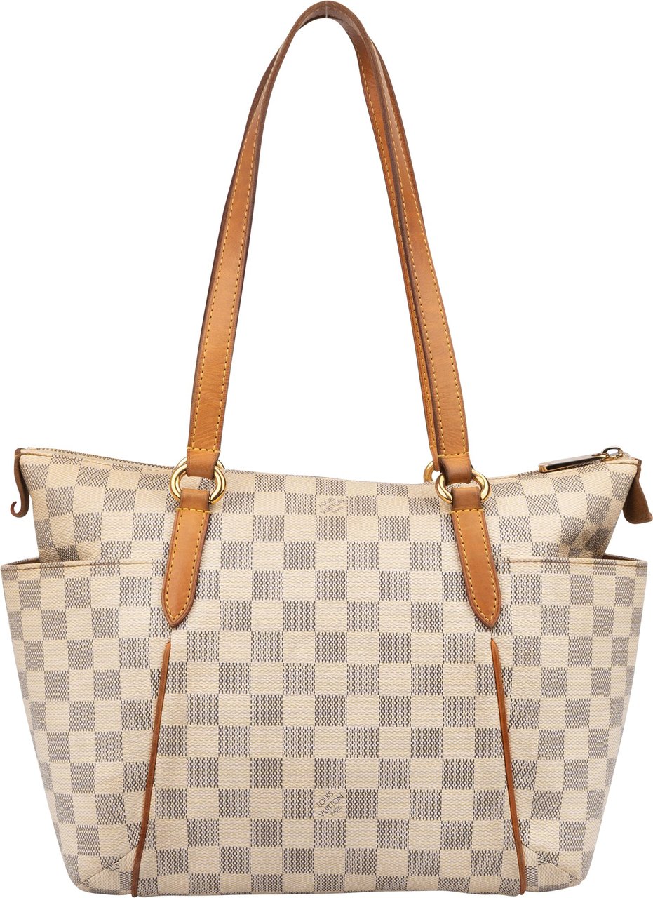 Louis Vuitton Louis Vuitton Damier Azur Monogram Totally PM Handbag Wit