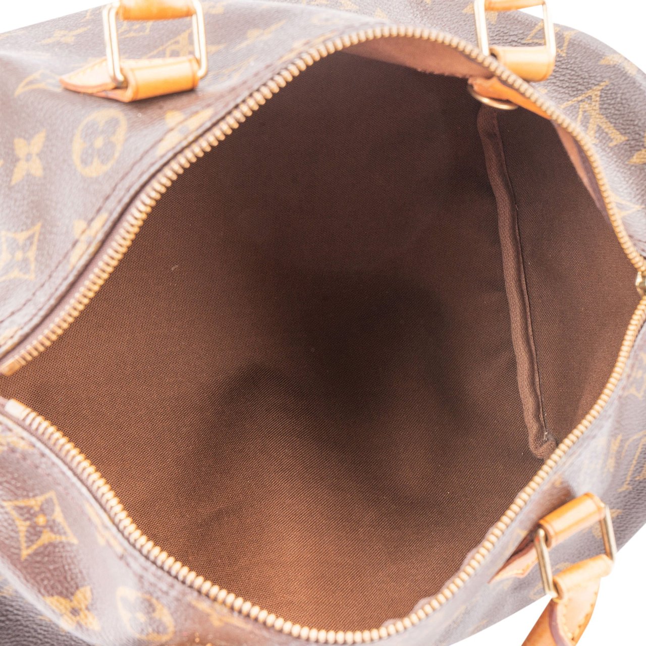 Louis Vuitton Louis Vuitton Canvas Monogram Speedy 30 Handbag Bruin