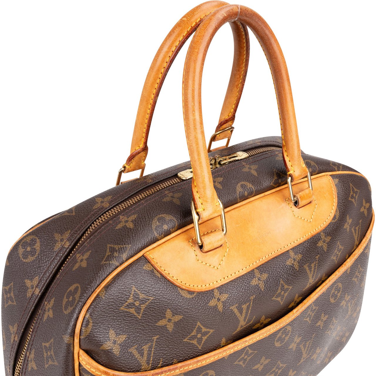 Louis Vuitton Louis Vuitton Canvas Monogram Deauville Handbag Bruin