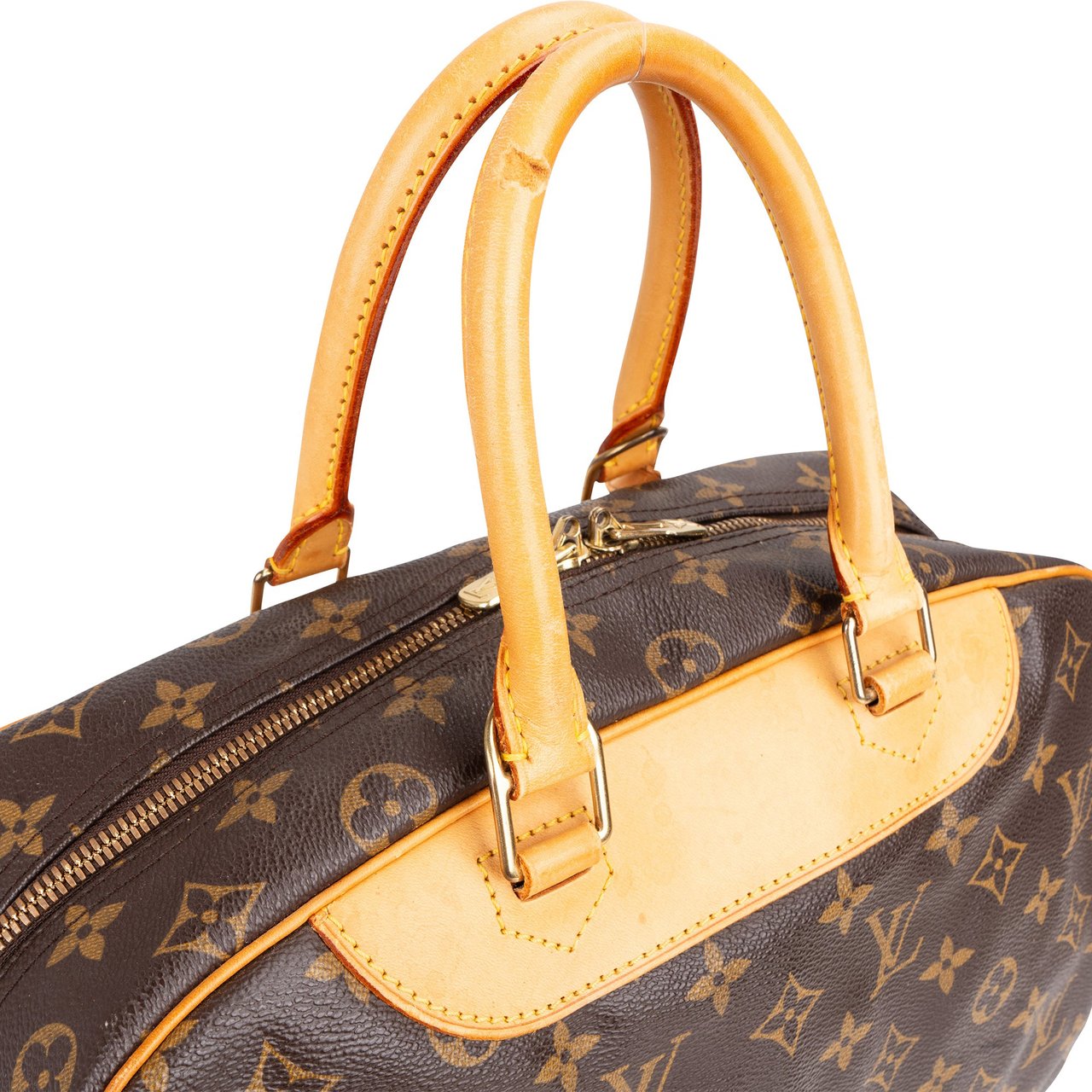 Louis Vuitton Louis Vuitton Canvas Monogram Deauville Handbag Bruin