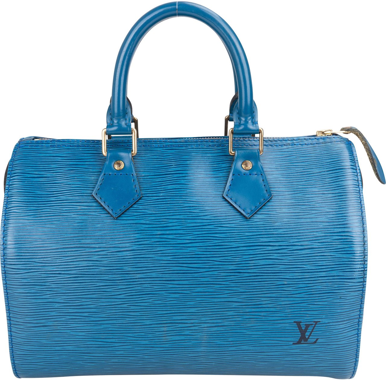 Louis Vuitton Louis Vuitton Bleu Epi Leather Speedy 25 Handbag Blauw