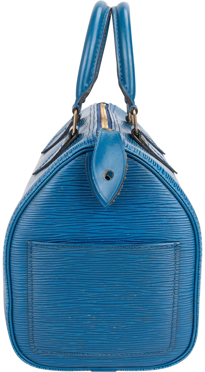 Louis Vuitton Louis Vuitton Bleu Epi Leather Speedy 25 Handbag Blauw