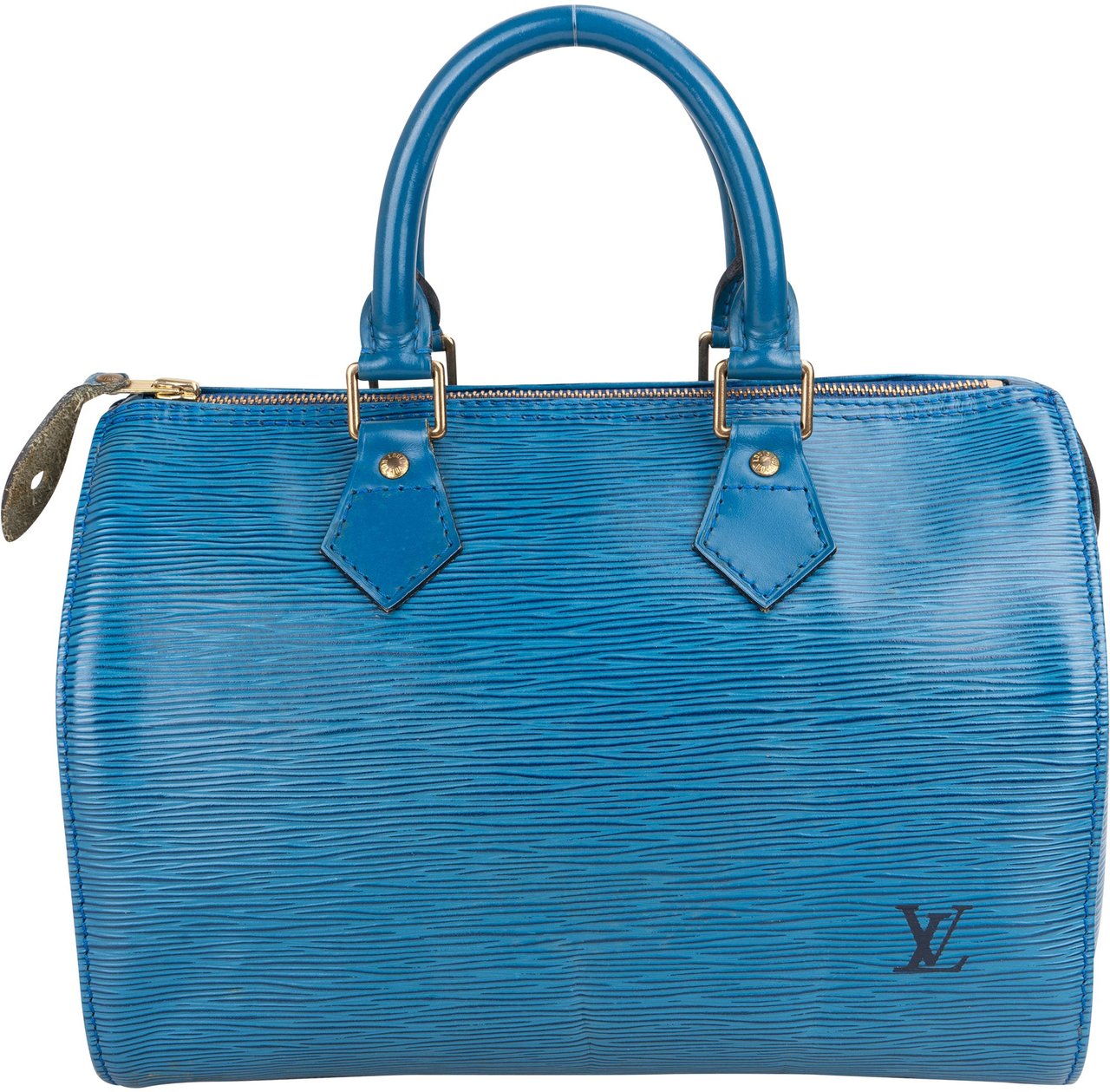 Louis Vuitton Louis Vuitton Bleu Epi Leather Speedy 25 Handbag Blauw