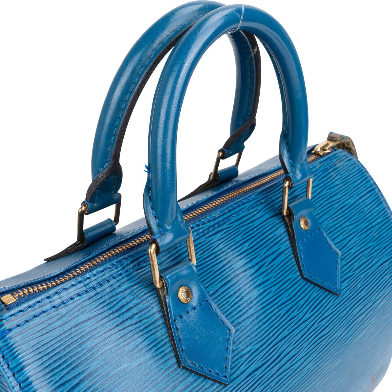 Louis Vuitton Louis Vuitton Bleu Epi Leather Speedy 25 Handbag Blauw