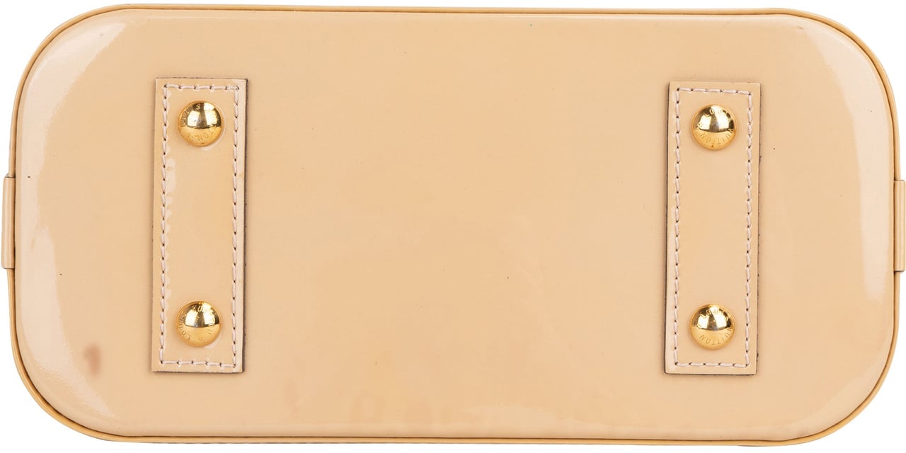 Louis Vuitton Louis Vuitton Vernis Monogram Alma BB Handbag Beige