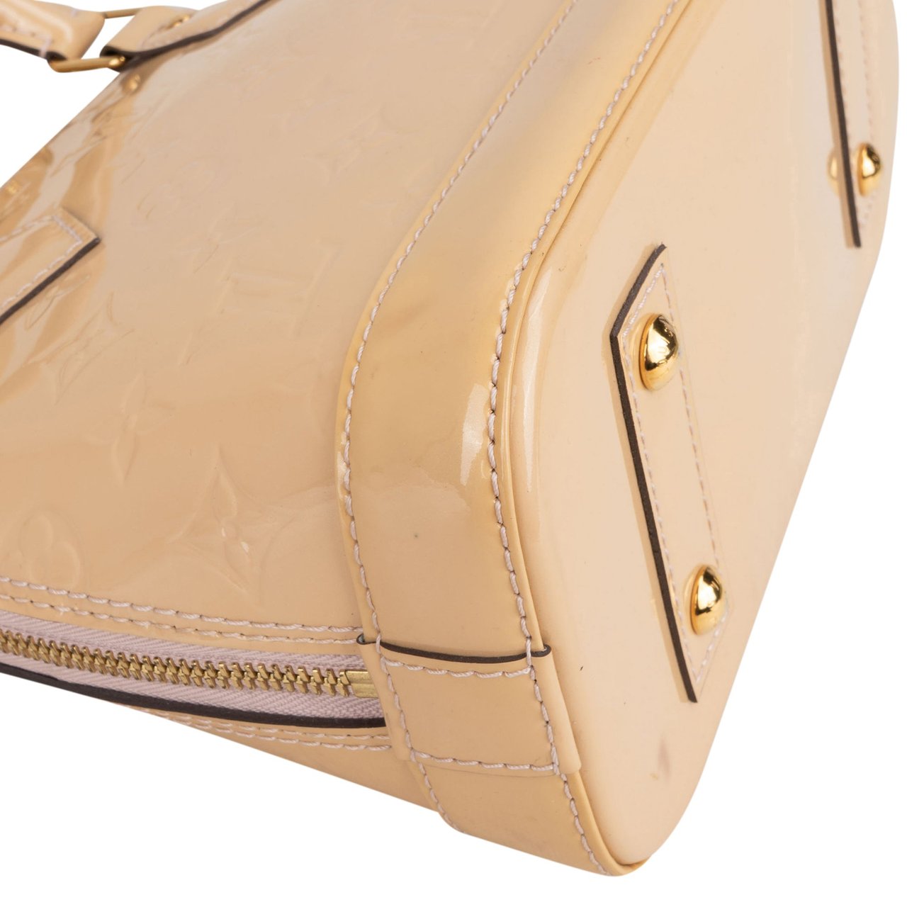 Louis Vuitton Louis Vuitton Vernis Monogram Alma BB Handbag Beige