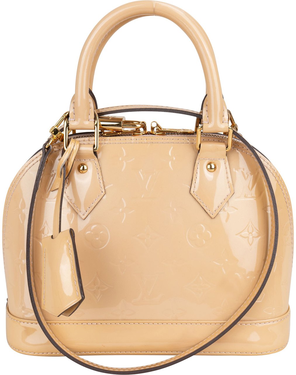 Louis Vuitton Louis Vuitton Vernis Monogram Alma BB Handbag Beige