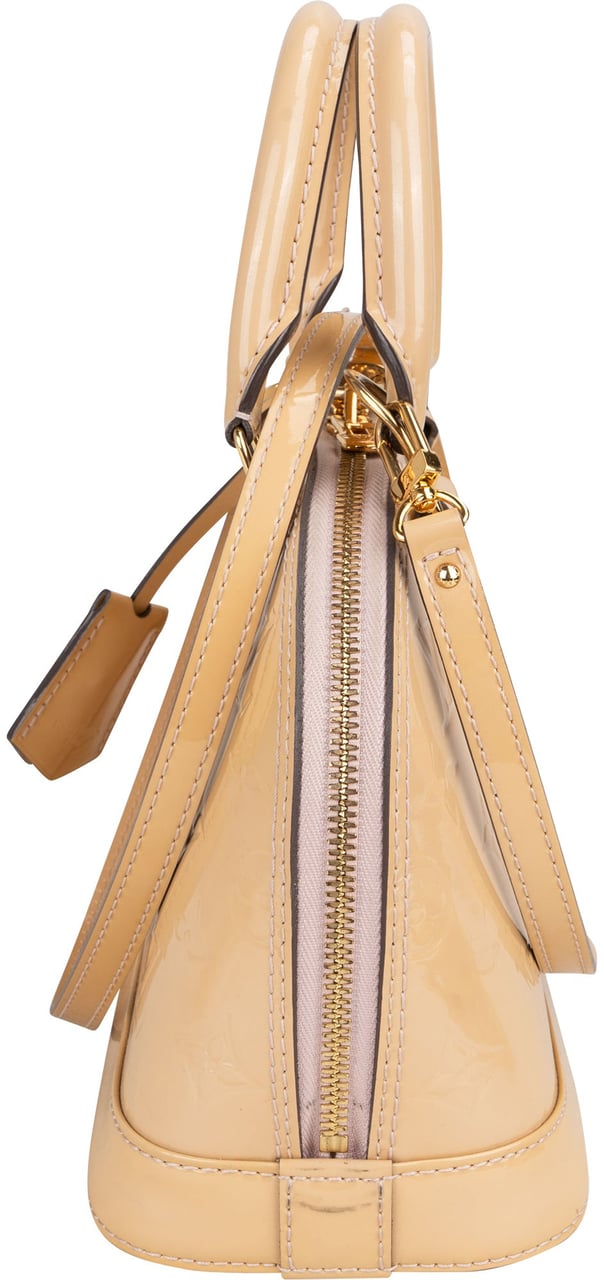 Louis Vuitton Louis Vuitton Vernis Monogram Alma BB Handbag Beige