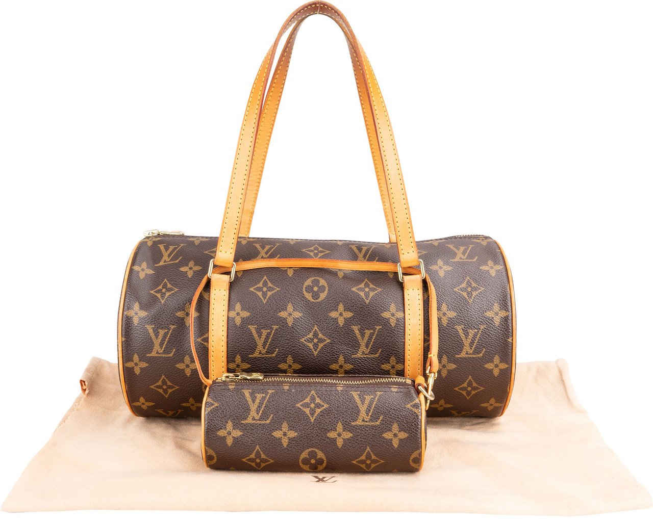 Louis Vuitton Louis Vuitton Canvas Monogram Papillon Set Handbag Bruin