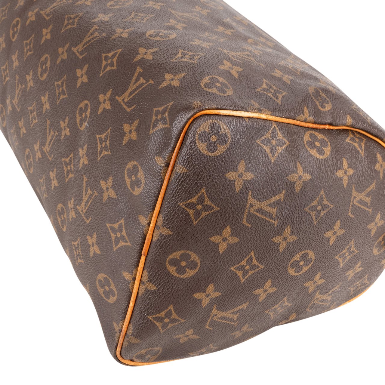 Louis Vuitton Louis Vuitton Canvas Monogram Speedy 35 Handbag Bruin