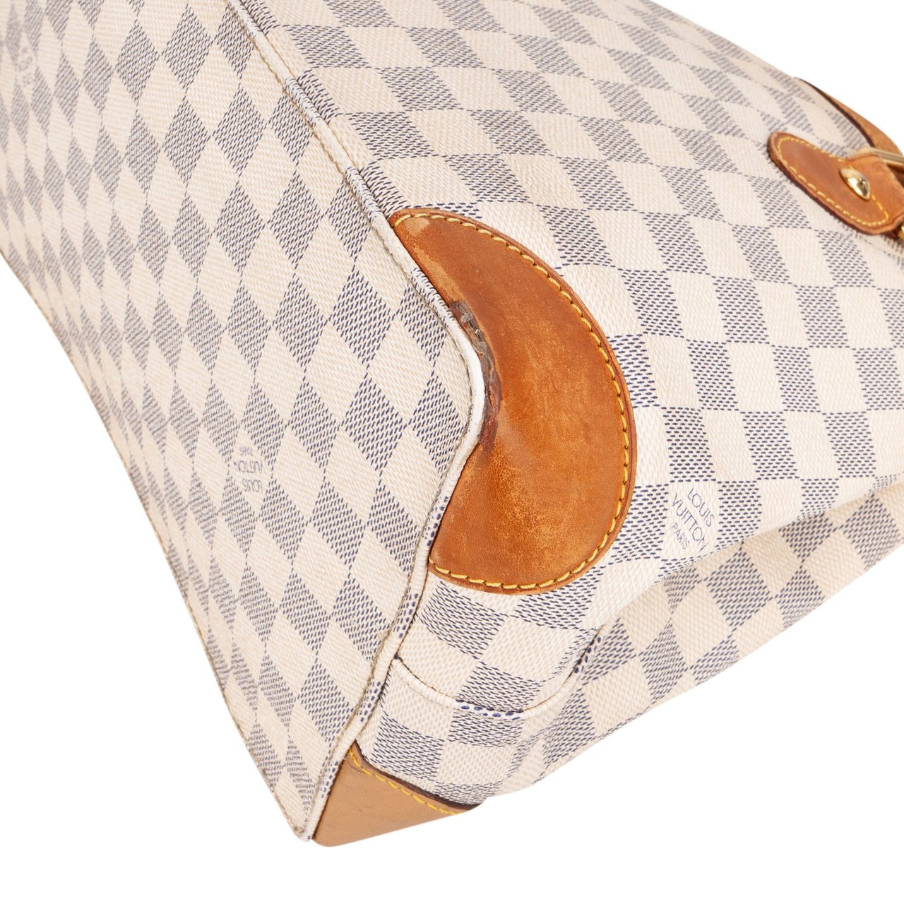 Louis Vuitton Louis Vuitton Damier Azur Monogram Hampstead PM Handbag Wit