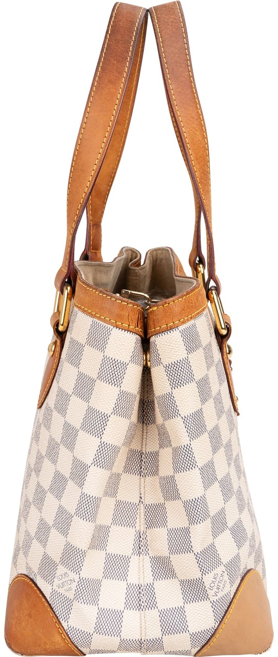 Louis Vuitton Louis Vuitton Damier Azur Monogram Hampstead PM Handbag Wit