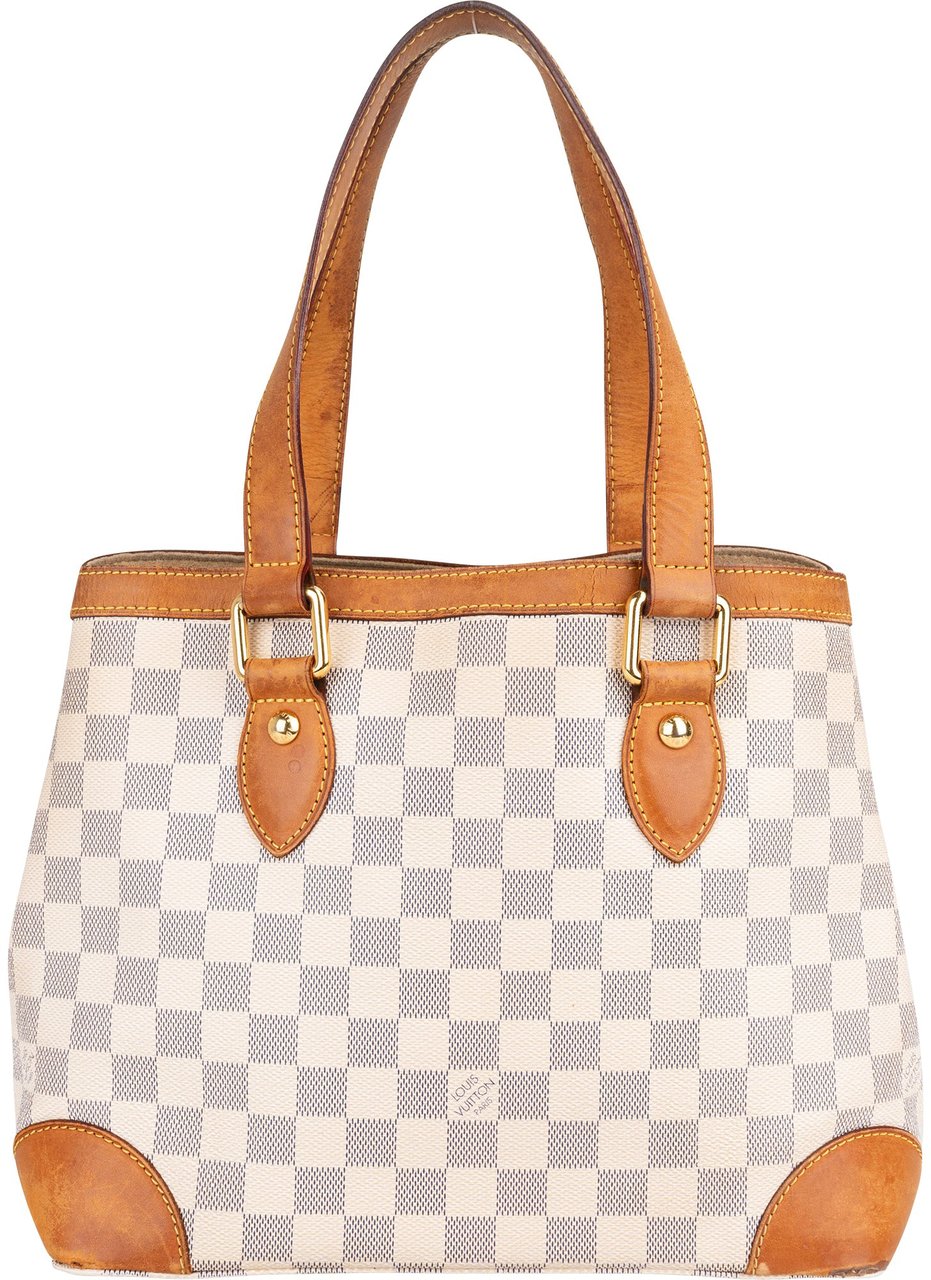 Louis Vuitton Louis Vuitton Damier Azur Monogram Hampstead PM Handbag Wit