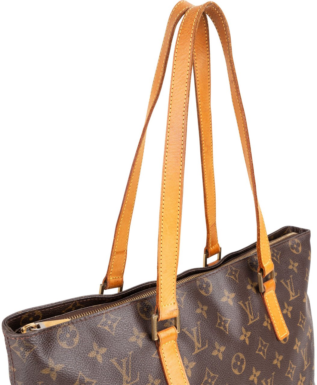 Louis Vuitton Louis Vuitton Canvas Monogram Cabas Mezzo Shoulder Bag Bruin