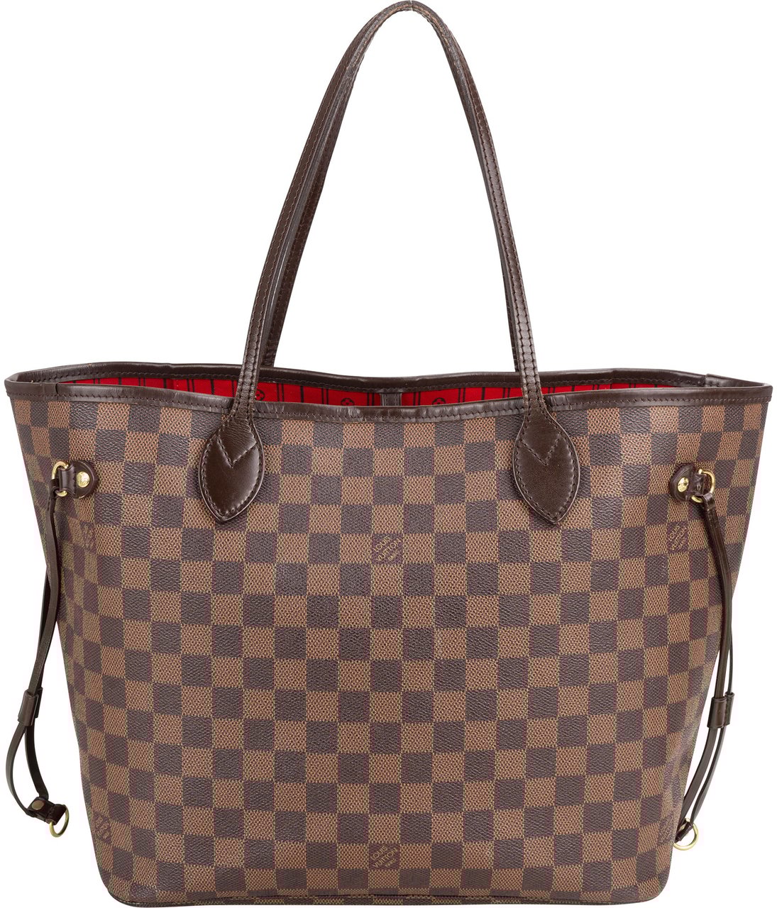Louis Vuitton Louis Vuitton Damier Ebene Monogram Neverfull MM Shopper Handbag Bruin